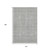 10' X 14' Gray And Ivory Abstract Geometric Washable Area Rug With UV Protection
