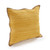 20" Yellow And Tan Beach Cotton Blend Throw Pillow Cover