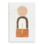 Homeroots Home Decor 36" Abstract Orange Shapes in Balance Canvas Wall Art, Orange and Cream