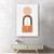 Homeroots Home Decor 36" Abstract Orange Shapes in Balance Canvas Wall Art, Orange and Cream
