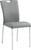 Set of Two Gray And Silver Upholstered Faux Leather Dining Side Chairs