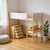 Natural Platform Wood Twin Loft Bed With Desk And Drawers