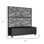 47" Black Metal Indoor Outdoor Rectangular Planter Box