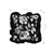Rectangular Rustic Floral Ruffle Pillow Cover