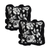 Rectangular Rustic Floral Ruffle Pillow Cover