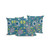 Set of Three Green And Yellow Peacock Indoor Outdoor Throw Pillow