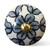 1.5" X 1.5" X 1.5" White Blue Black Handpainted Ceramic Knobs 8 Pack