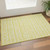 3' X 5' Yellow And Ivory Geometric Washable Area Rug With UV Protection