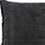 20" Black And White Cotton Throw Pillow with Fringe