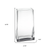 9 Clear Glass Rectangle Handmade Vase