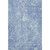 9' X 12' Sky Blue And Ivory Abstract Washable Area Rug With UV Protection