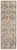 10' Ivory Gray and Brown Wool Geometric Hand Knotted Runner Rug With Fringe