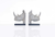 Rhino Head Bookend Set Of 2