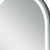 38" Clear Lighted Arch Unframed Bathroom Vanity Mirror