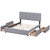 Light Gray Linen Upholstered Queen Bed Frame With Drawers