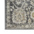 2' X 4' Gray Ivory And Black Floral Distressed Area Rug
