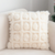 Cream PomPom Grid Pillowcase