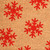 17" X 29" Brown And Red Christmas Snowflake Outdoor Coir Door Mat