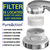 Luxury Filtered Shower Head with Handheld Hose Chrome Finish Hard Water Softener High Pressure & Water Saving Showerhead Filter  Removes Chlorine & Fl