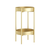 Gold Metal Plant Stand Flower Pot Holder Corner Shelving Rack Indoor Display