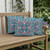 Set of Three Blue And Red Botanical Indoor Outdoor Throw Pillow