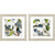 Set Of Two Olive Branches II Distressed Natural Framed Wall Art