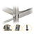 Tier xx Stainless Steel Square Tube Drink Wine Food Utility Cart