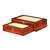 Set of Two Brown Wood Box With Lid