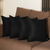 Farmhouse Square and Lumbar Solid Color Throw Pillows Set