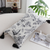 Chic Botanical Bliss Rectangular Pillowcase with Tassel Accents