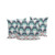 Set of Three White Botanical Indoor Outdoor Throw Pillow