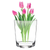 11 Mouth Blown Crystal European Made Pocket Shaped Vase
