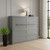Gray Wood Full Murphy Bed