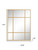 39" Gold Metal Framed Accent Mirror