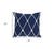 20" X 7" X 20" Nautical Blue Pillow Cover With Poly Insert