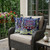 Set of Two Blue Red And Lime Green Sunflower Indoor Outdoor Throw Pillow