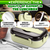 Stainless Steel Lunch Box for Hot Food 48.5 oz Stainless Steel Bento Box Adult with Phone Stand Spoon & Chopstickss 2 Compartment Hot Food Lunch Conta