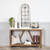 Distressed White Metal & Wood Window Panel
