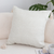 Minimalist Cream Tassel Pillowcase with tassels