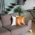 Bohemian Vegan Faux Leather Detailed Throw Pillow Set of 2