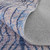 8' Blue Pink and Tan Abstract Power Loom Washable Runner Rug