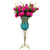Glass Tall Floor Vase and pcs Dark Artificial Fake Flower