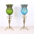 Glass Tall Floor Vase and pcs Dark Artificial Fake Flower