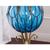 Glass Tall Floor Vase and pcs Dark Artificial Fake Flower