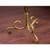 Glass Tall Floor Vase and pcs Dark Artificial Fake Flower
