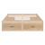 Natural Wood Full Bed Frame With Drawers