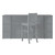 Gray Wood Full Murphy Bed With Drawers