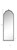 64" Black Arch Metal Framed Standing Mirror