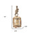 Set of Eight Gold Shatterproof Iron Hanging Figurine Ornaments