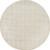 4' Cream And Ivory Geometric Round Rug